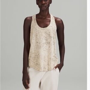 Lululemon White Opal Wash Love Tank Top